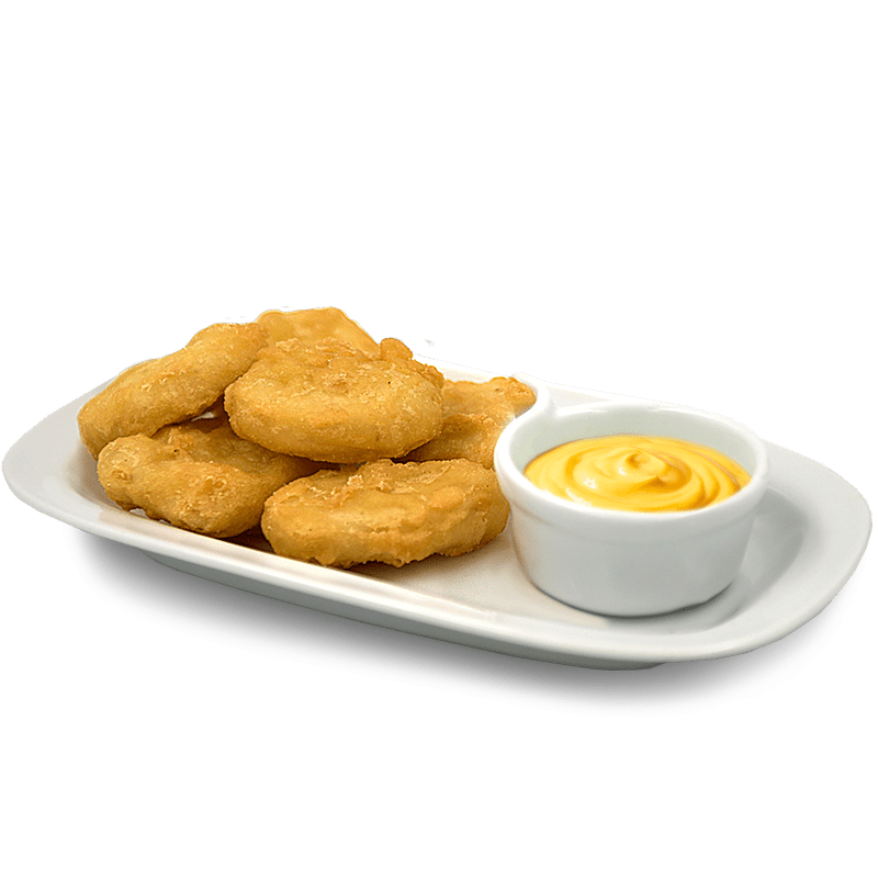 Хрустящие наггетсы с соусом сырным
