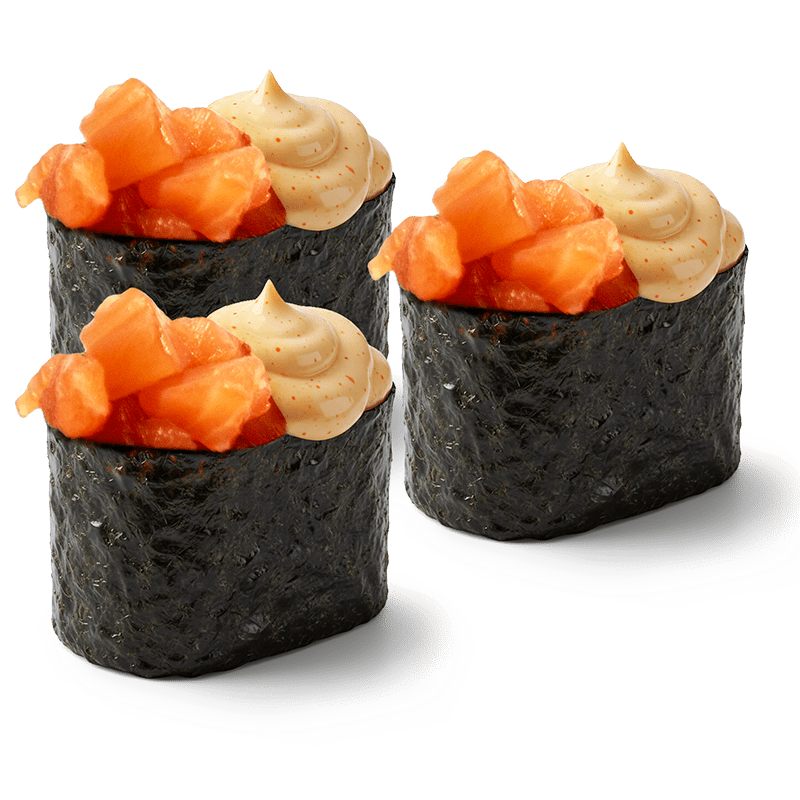 Гунканы Лосось спайси, 3 шт.