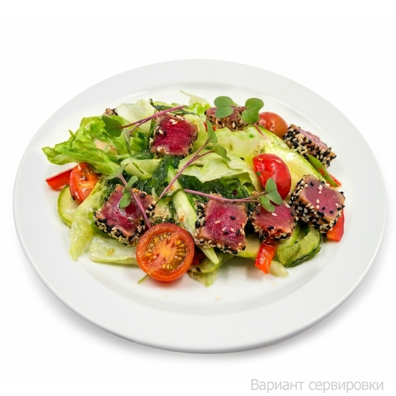 Салат Тунец татаки & Ореховый соус