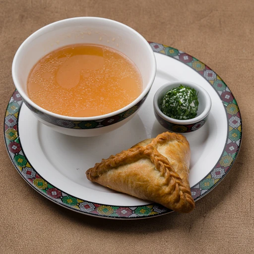 Бульон с башкирской выпечкой