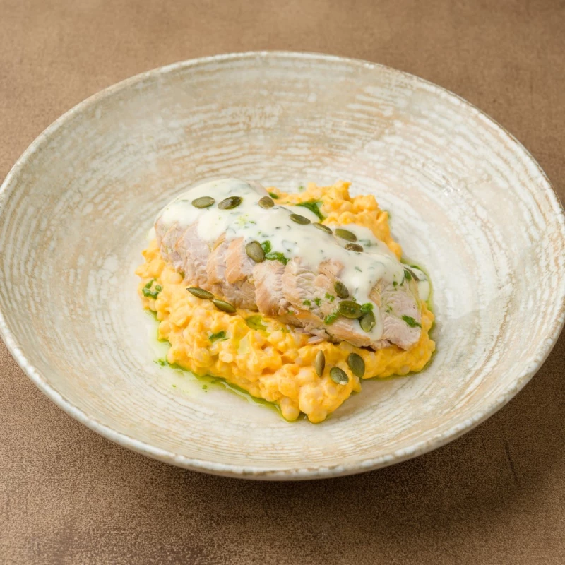 Индейка с пастой птитим