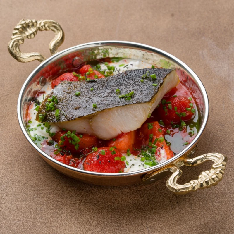 Треска с томатами