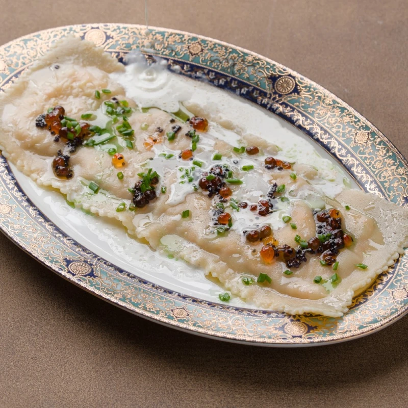 Равиоли с семгой