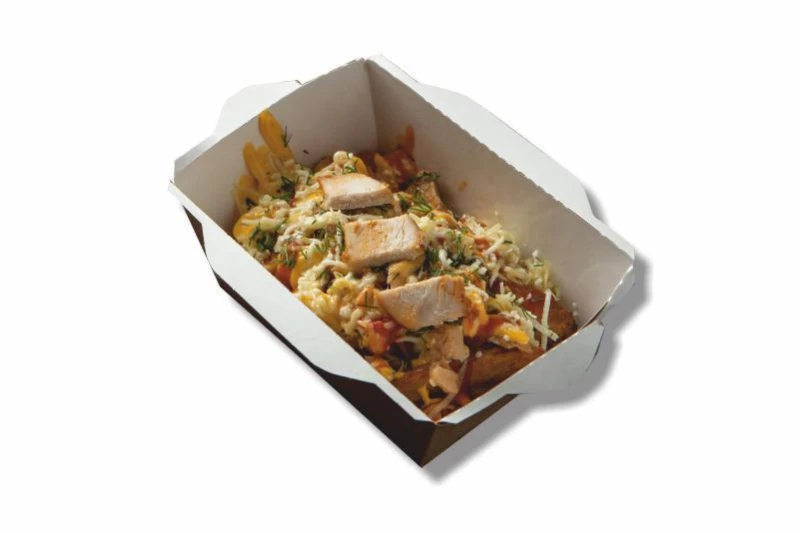 Картофель из печи с цыпленком  