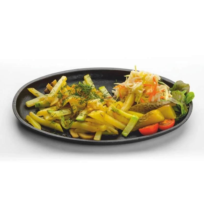 Картофель жареный с грибами