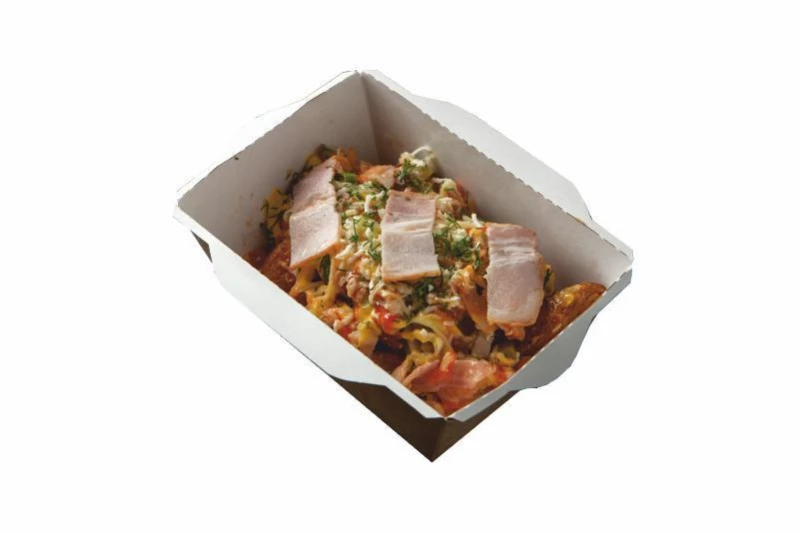 Картофель из печи с беконом