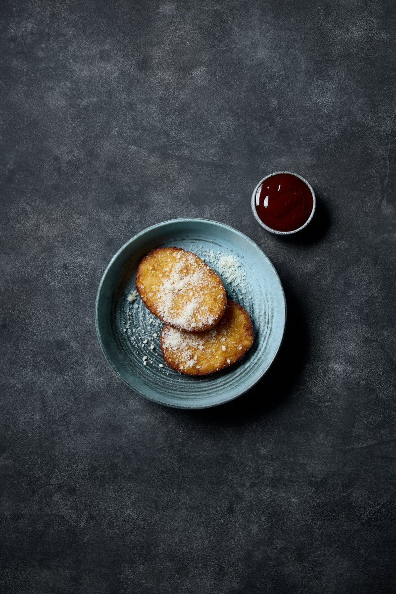 Хашбраун с соусом 