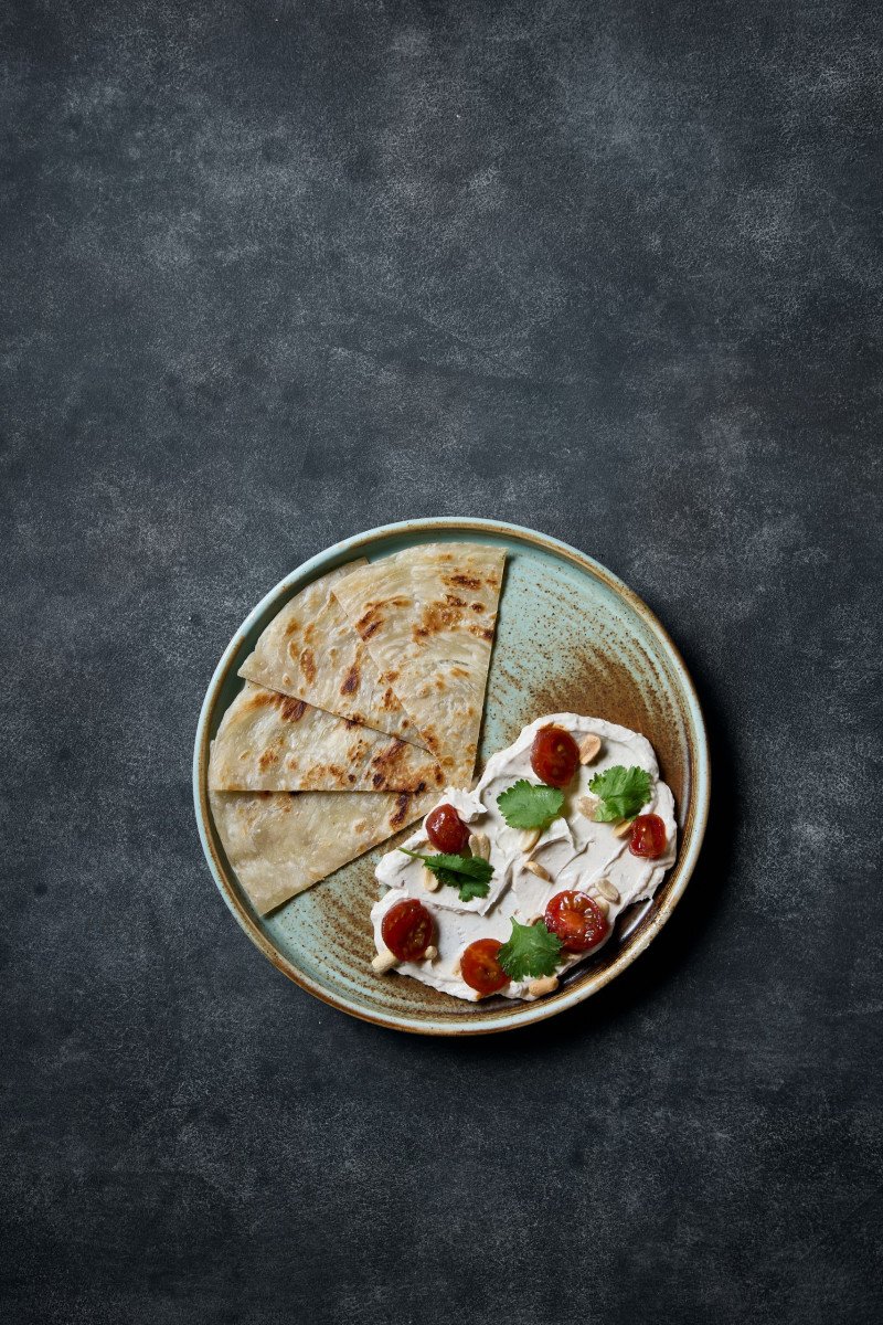 Мусс Гамадари с лепешкой Роти 