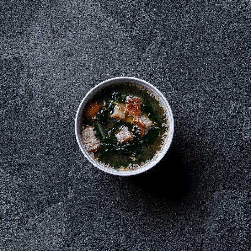 Мисо суп с омлетом Тамаго