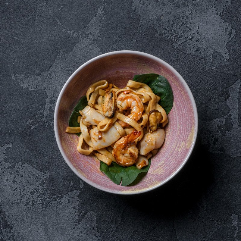 Удон с морепродуктами