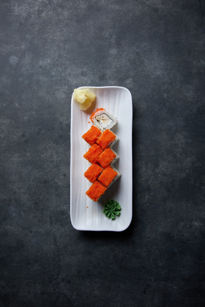 Криспи ролл Угорь с крабом 