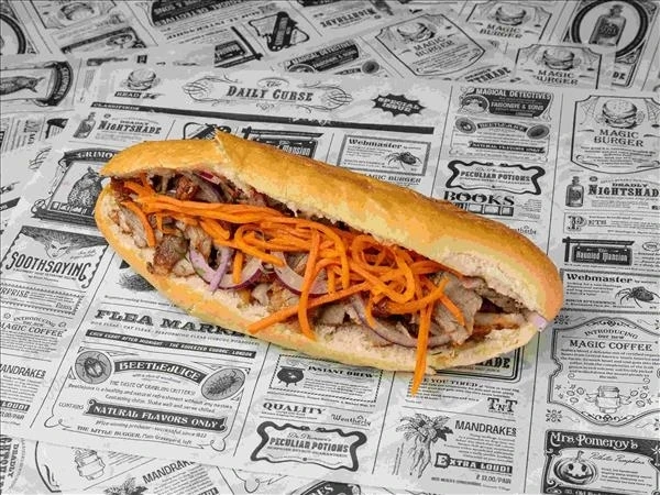 Шаурма свиная в булочке 