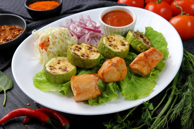 Бизнес Ланч с курицей и цуккини