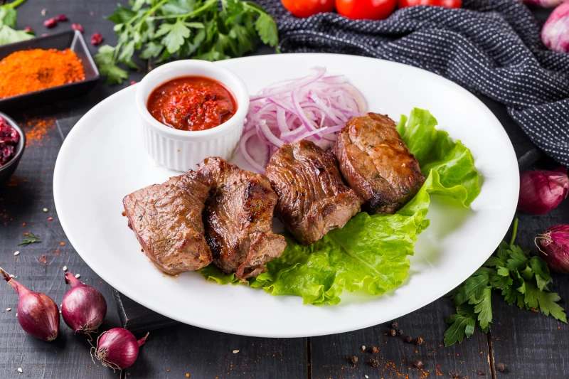 Шашлык из телячьей мякоти