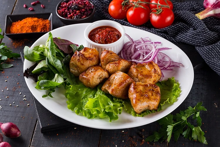 Шашлык из куриного филе