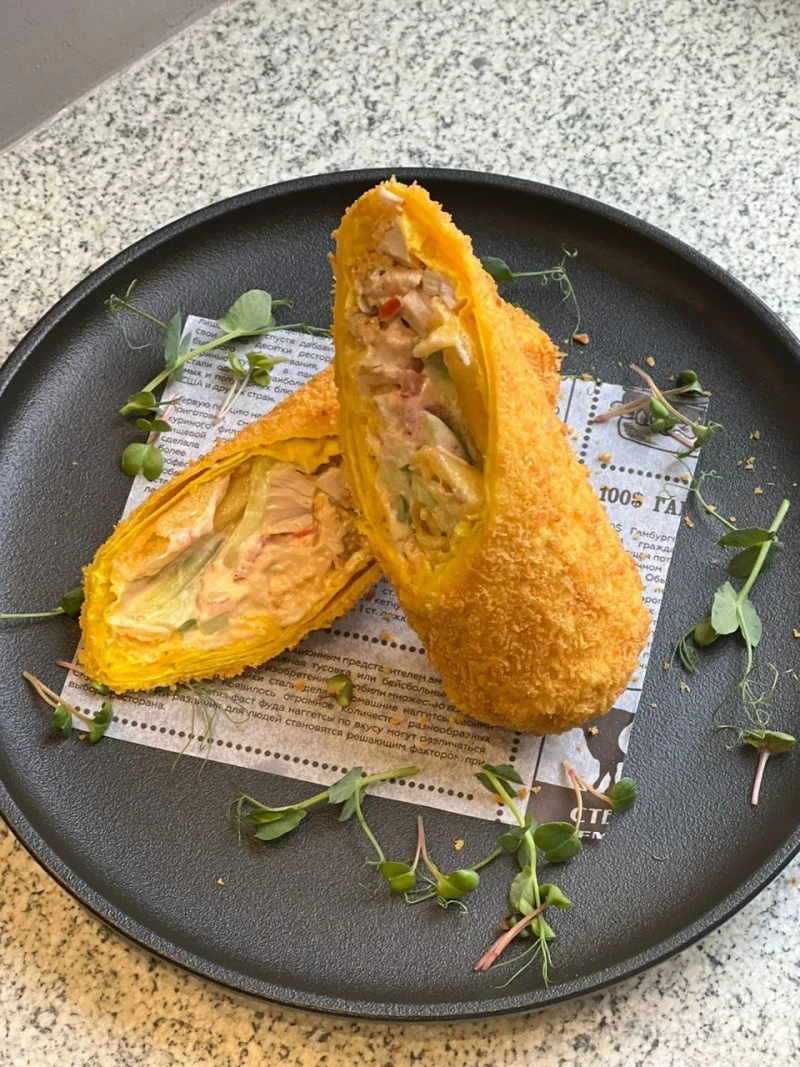 ШАУРМА В КЛЯРЕ С СЫРОМ