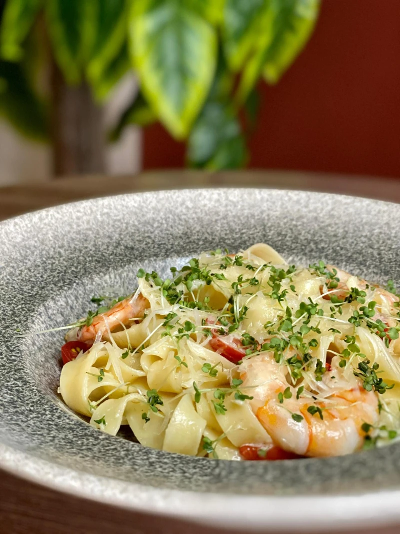 ФЕТУЧИНИ С КРЕВЕТКАМИ