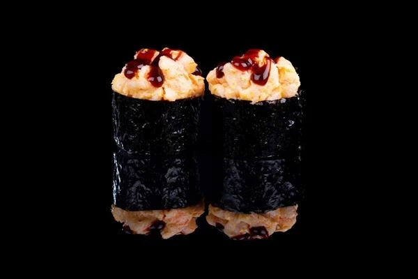 Острый гункан с креветкой