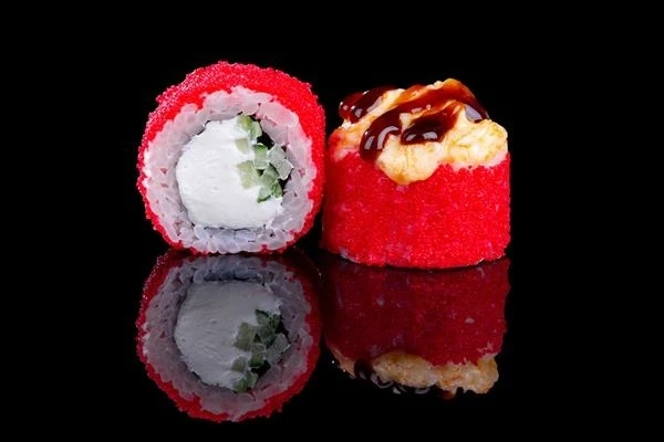 Запеченный с креветкой и моцареллой