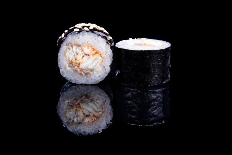 Мини роллы с угрем