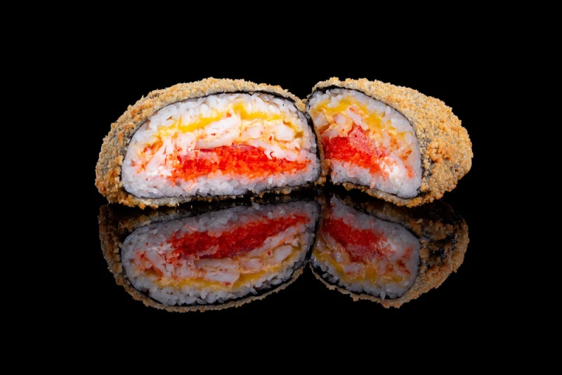 Суши бургер с лососем