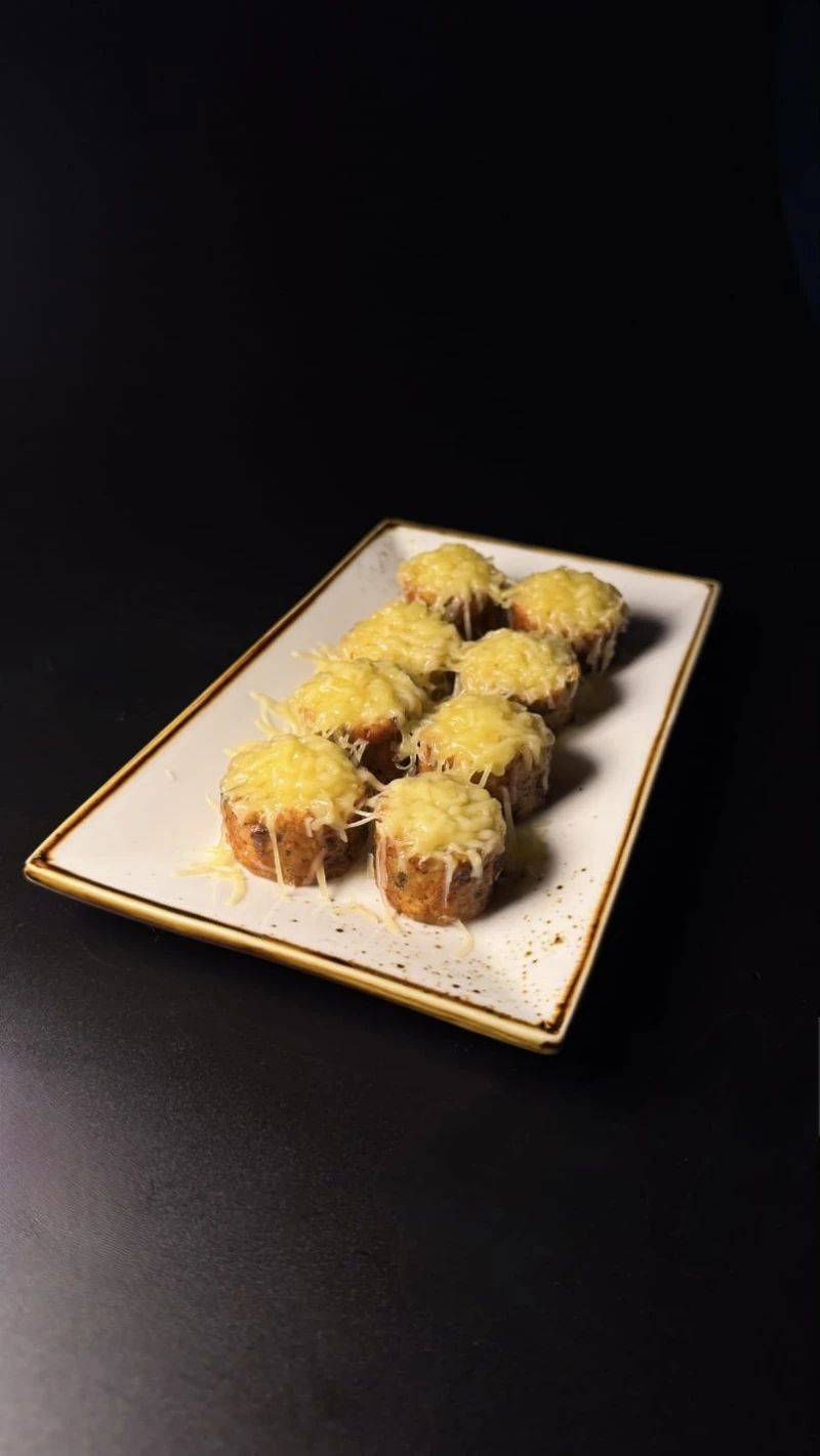 Запечённые кебабчики под сырной шапочкой 8 шт.