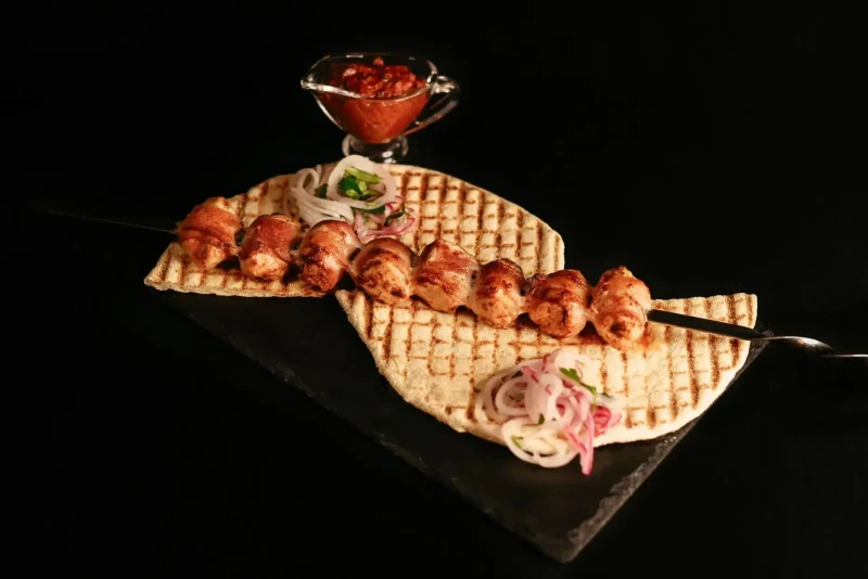 Шампурик куриного филе в беконе 150 г.
