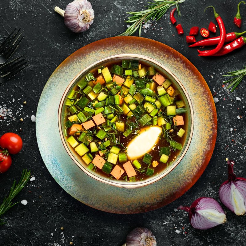 Окрошка на квасе