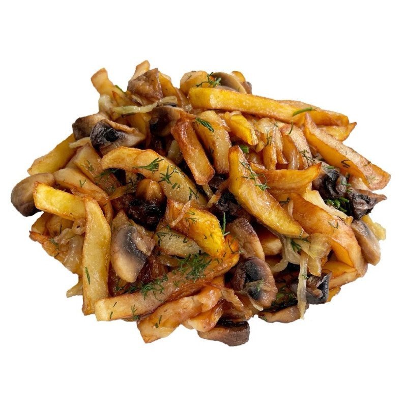 Картофель жаренный с ГРИБАМИ