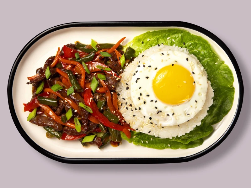 ГОВЯДИНА С РИСОМ И ОВОЩАМИ 