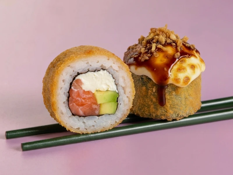 ЗАПЕЧЁННЫЙ С КОПЧЁНЫМ ЛОСОСЕМ КРАНЧ