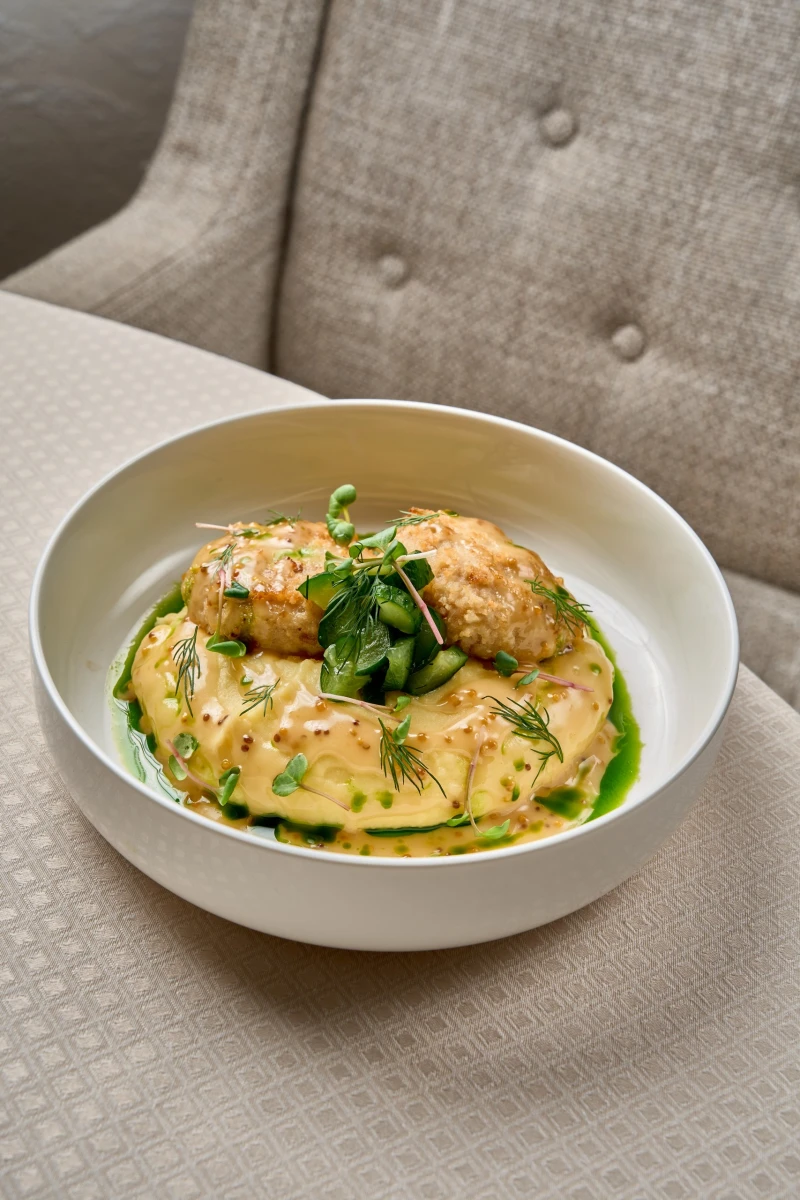 Щучьи котлеты с картофельным пюре