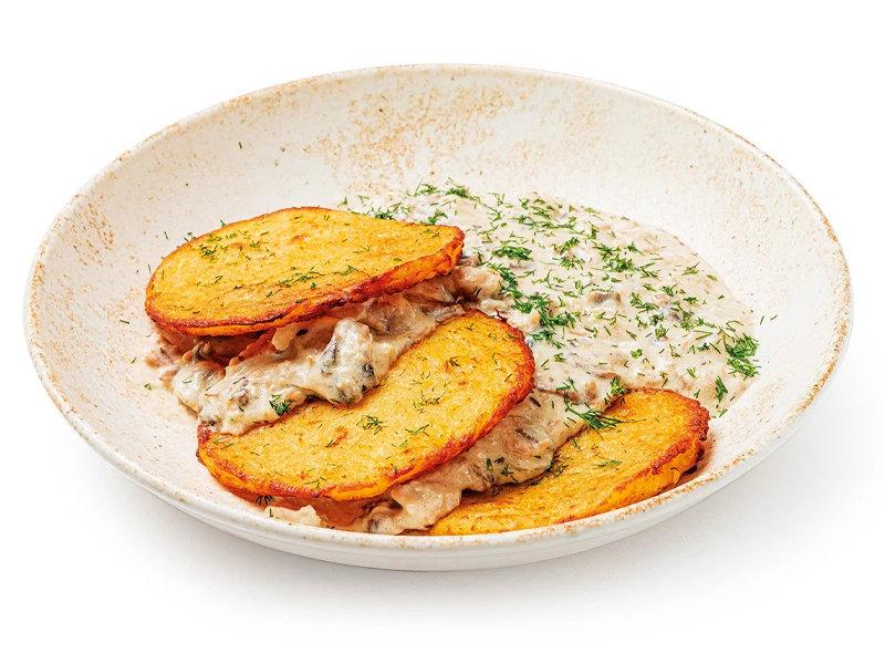 Драники с мачанкой