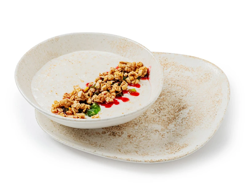 Овсянка с цукатами из киви