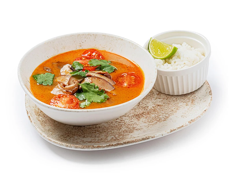 Азиатский бульон с грибами