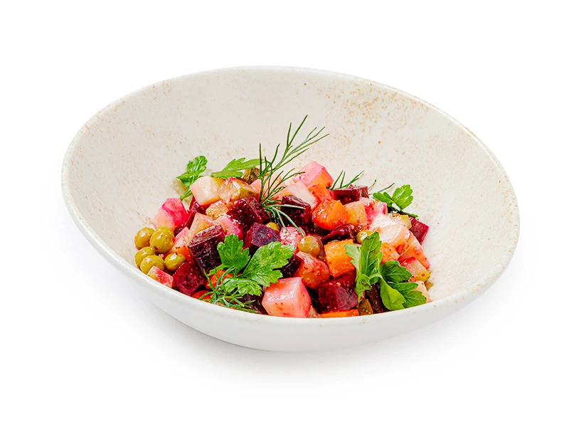 Винегрет с зеленым горошком