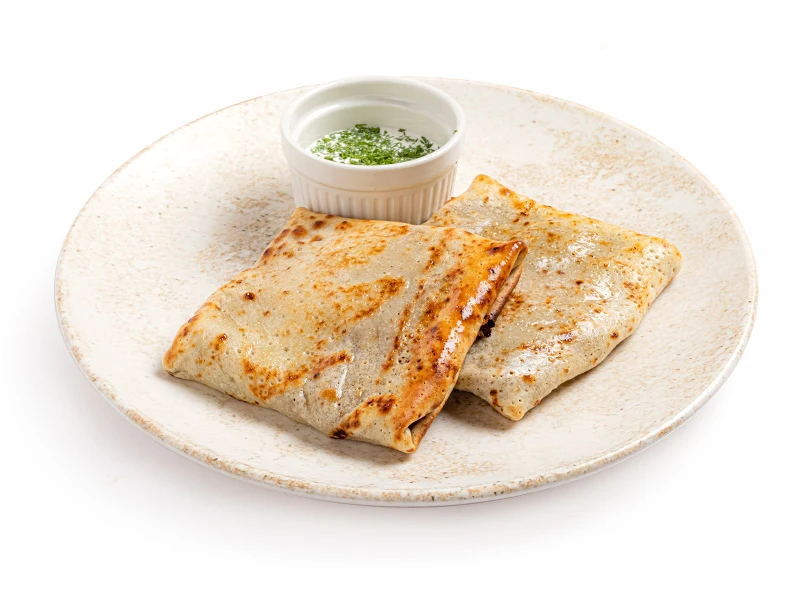 Блины с картофелем и грибами