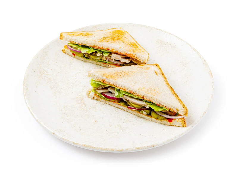 Сэндвич со свининой и соусом Чили