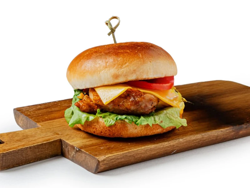 Бургер с куриным бедром