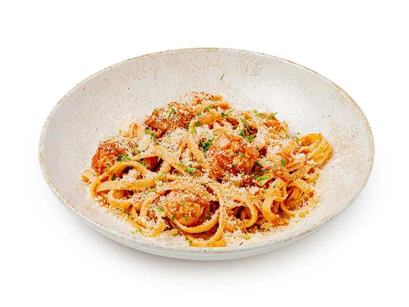 Паста с мясными шариками Польпетте