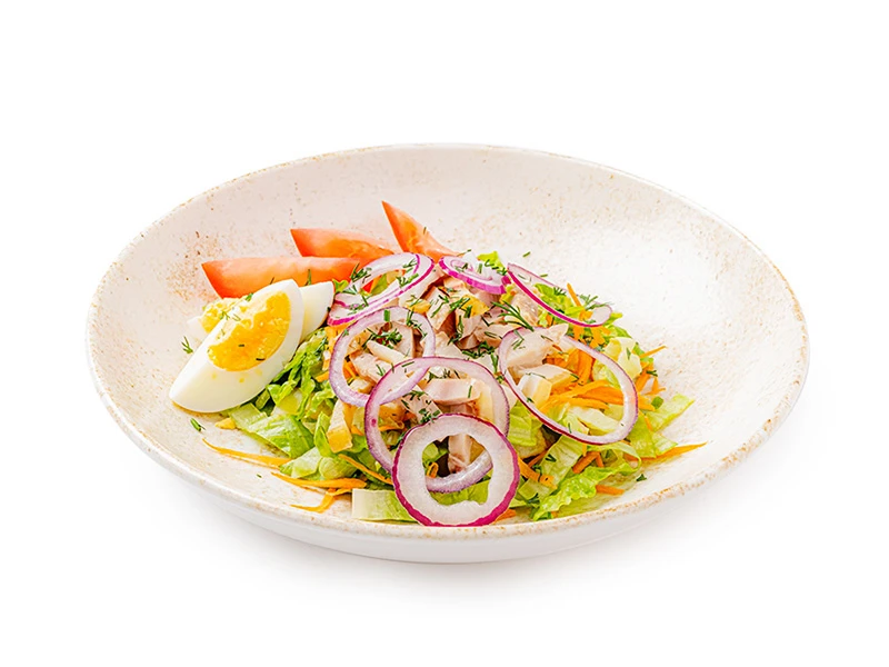 Салат деревенский с рулькой