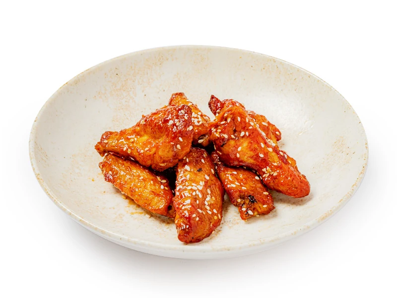 Крылышки в глазури Унаги и Свит Чили с кунжутом