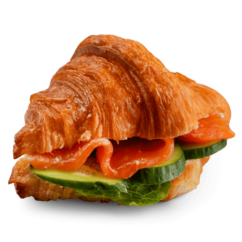 Круассан с форелью