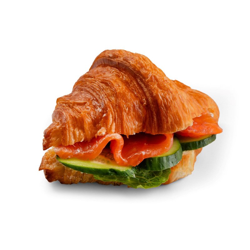 Круассан с форелью