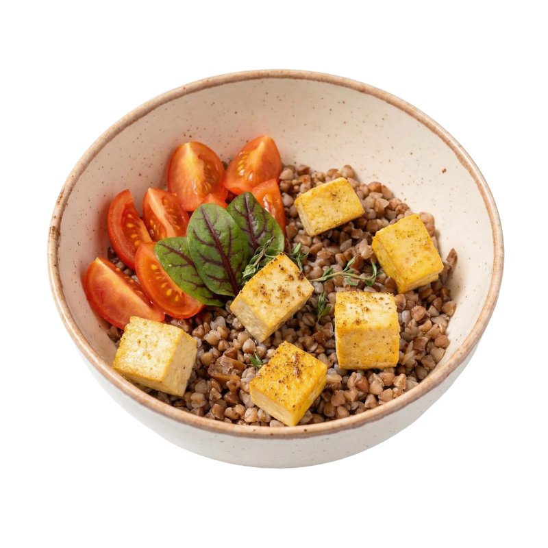 Гречка с шампиньонами 