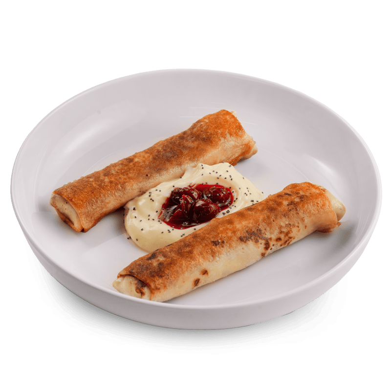 Блинчики с ягодами 