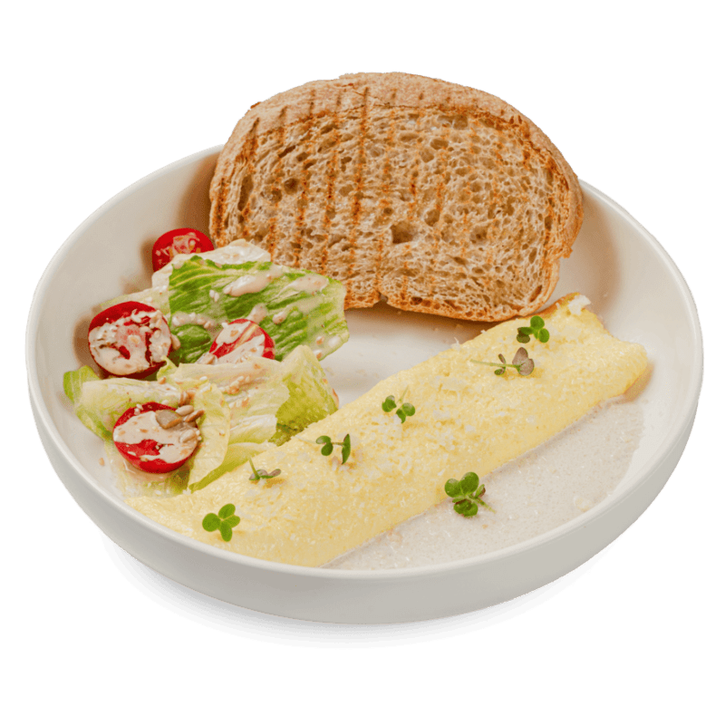 Омлет с трюфельным соусом