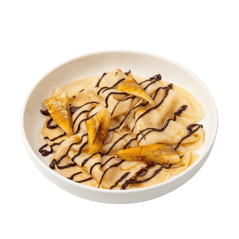 Блинчики шоколадные с бананом