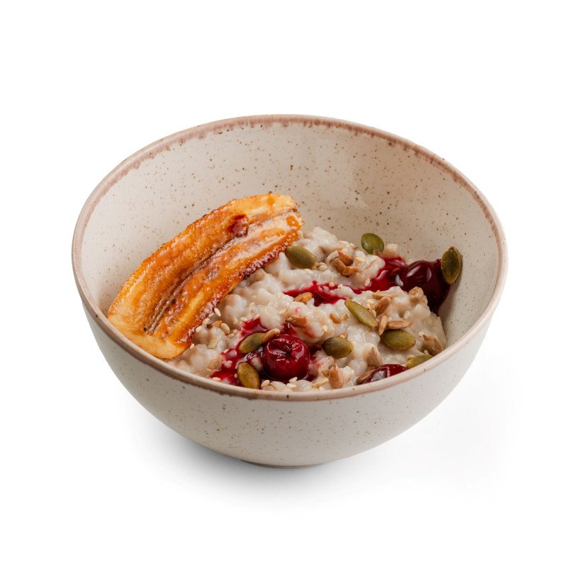 Каша овсяная с карамельным бананом