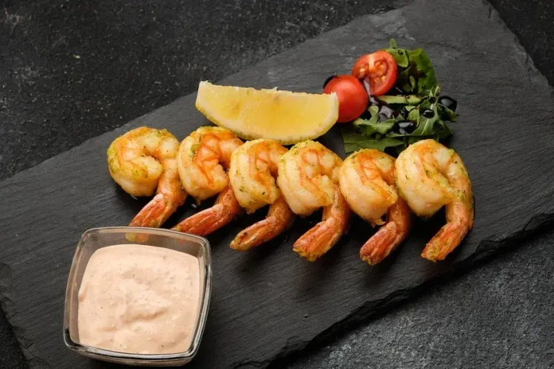 Креветки Тигровые и Кальмар Командорский